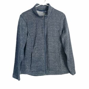 🟢Northcrest Heathered Blue Lightweight Jacket L